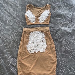 Custom 2 piece embellished set